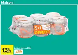 Carrefour Le lot de 6 terrines offre