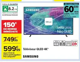 Carrefour SAMSUNG Téléviseur QLED 4K offre