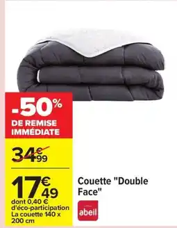 Carrefour Couette Double Face offre