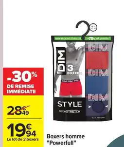 Carrefour Boxers homme Powerfull offre