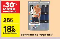 Carrefour Boxers homme regul activ offre