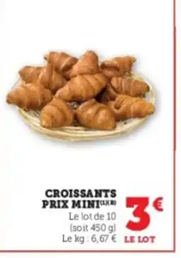 U Express Croissants prix mini offre