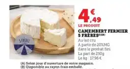 U Express Camembert fermier 5 frères offre
