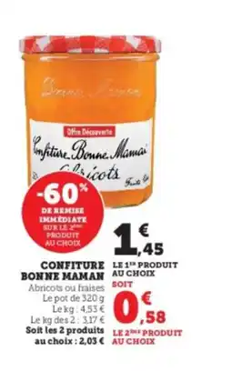 U Express BONNE MAMAN Confiture offre