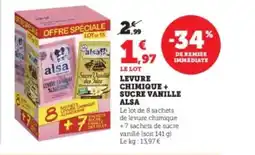 U Express ALSA Levure chimique + sucre vanille offre