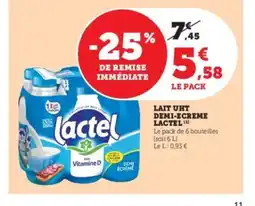 U Express LACTEL Lait uht demi-ecreme offre