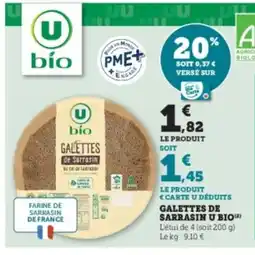 U Express Galettes de sarrasin u bio offre