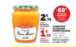 U Express BONNE MAMAN Compotee de peches offre