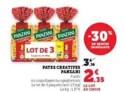 U Express PANZANI Pates creatives offre