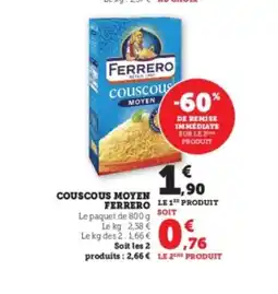 U Express FERRERO Couscous moyen offre