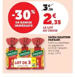 Hyper U PANZANI Pates creatives offre