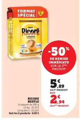 Hyper U RICORE Nestle offre