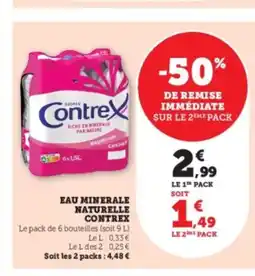 Hyper U CONTREX Eau minerale naturelle offre
