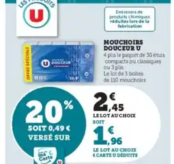 Hyper U U Mouchoirs douceur offre