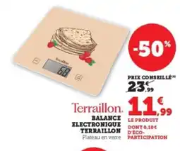 Hyper U TERRAILLON Balance electronique offre