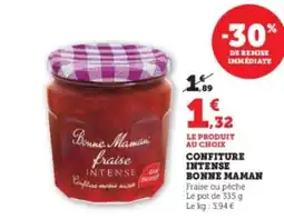 Hyper U BONNE MAMAN Confiture intense offre