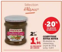 Hyper U BEYER Confiture extra offre