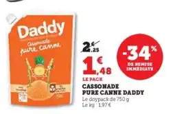 Hyper U DADDY Cassonade pure canne offre