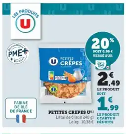 Hyper U U Petites crepes offre