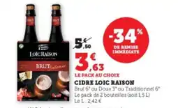 Hyper U LOIC RAISON Cidre offre