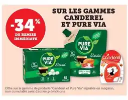Hyper U Sur les gammes canderel et pure via offre