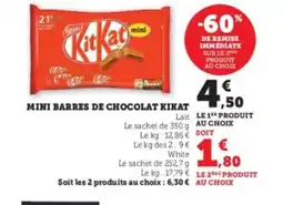 Hyper U KITKAT Mini barres de chocolat offre