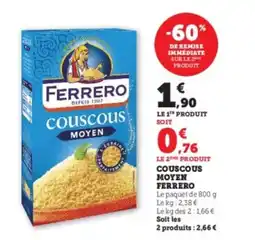 Hyper U Couscous moyen ferrero offre