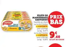 Hyper U SAUPIQUET Filets de maquereaux offre