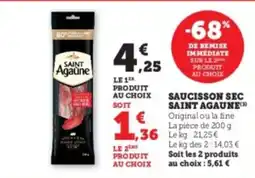 Hyper U SAINT AGAUNE Saucisson sec offre