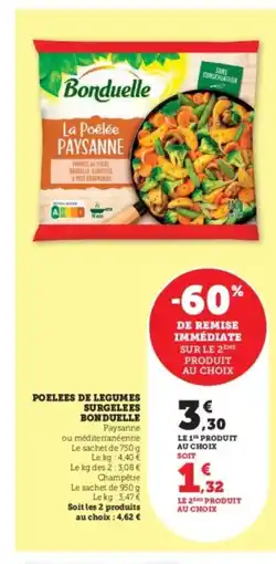 Hyper U BONDUELLE Poelees de legumes surgelees offre