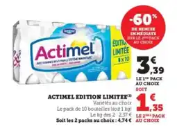Hyper U ACTIMEL Edition limitee offre