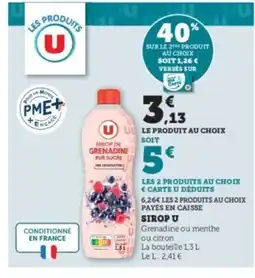 Hyper U U Sirop offre