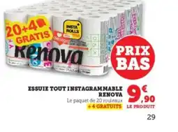 Hyper U RENOVA Essuie tout instagrammable offre