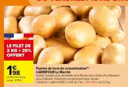 Carrefour POMME DE TERRE DE CONSOMMATION offre