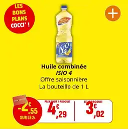 Coccimarket Huile combinée isio 4 offre