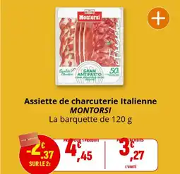 Coccimarket Assiette de charcuterie italienne montorsi offre