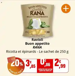Coccimarket Ravioli buon appetito rana offre