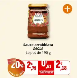 Coccimarket Sauce arrabbiata sacla offre