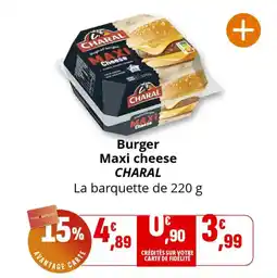 Coccimarket Burger maxi cheese charal offre