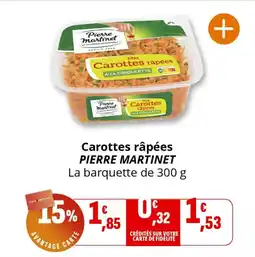 Coccimarket Carottes râpées pierre martinet offre