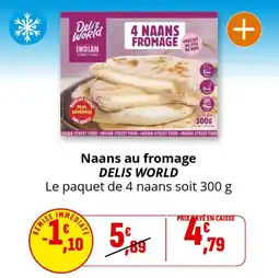 Coccimarket Naans au fromage delis world offre