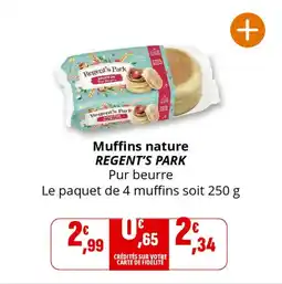 Coccimarket Muffins nature regent's park offre