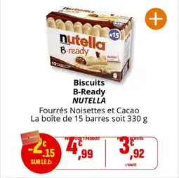 Coccimarket Biscuits b-ready nutella offre