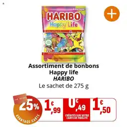Coccimarket Assortiment de bonbons happy life haribo offre