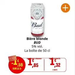 Coccimarket Bière blonde bud offre