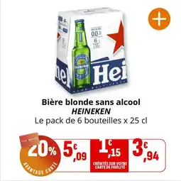 Coccimarket Bière blonde sans alcool heineken offre