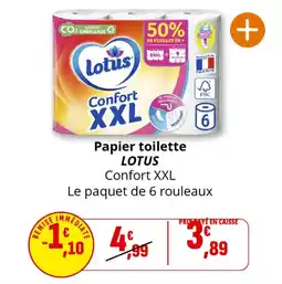 Coccimarket Papier toilette lotus offre
