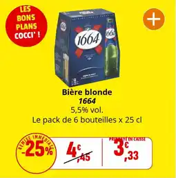 Coccinelle Express Bière blonde 1664 offre