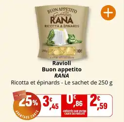Coccinelle Express Ravioli buon appetito rana offre