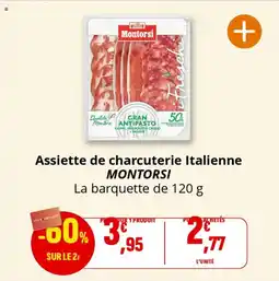 Coccinelle Express Assiette de charcuterie italienne montorsi offre